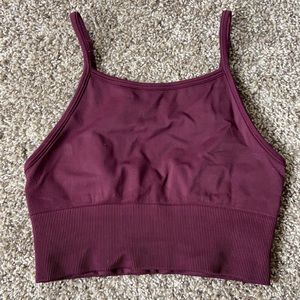 Lululemon Maroon Long Line Sports Bra